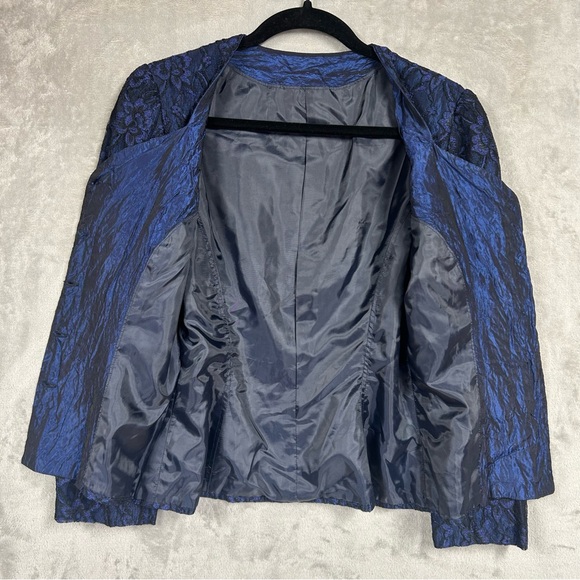 Retro Sweetheart Lace Whimsigoth Witchy Rockabilly Textured Steampunk Blazer - Picture 4 of 5